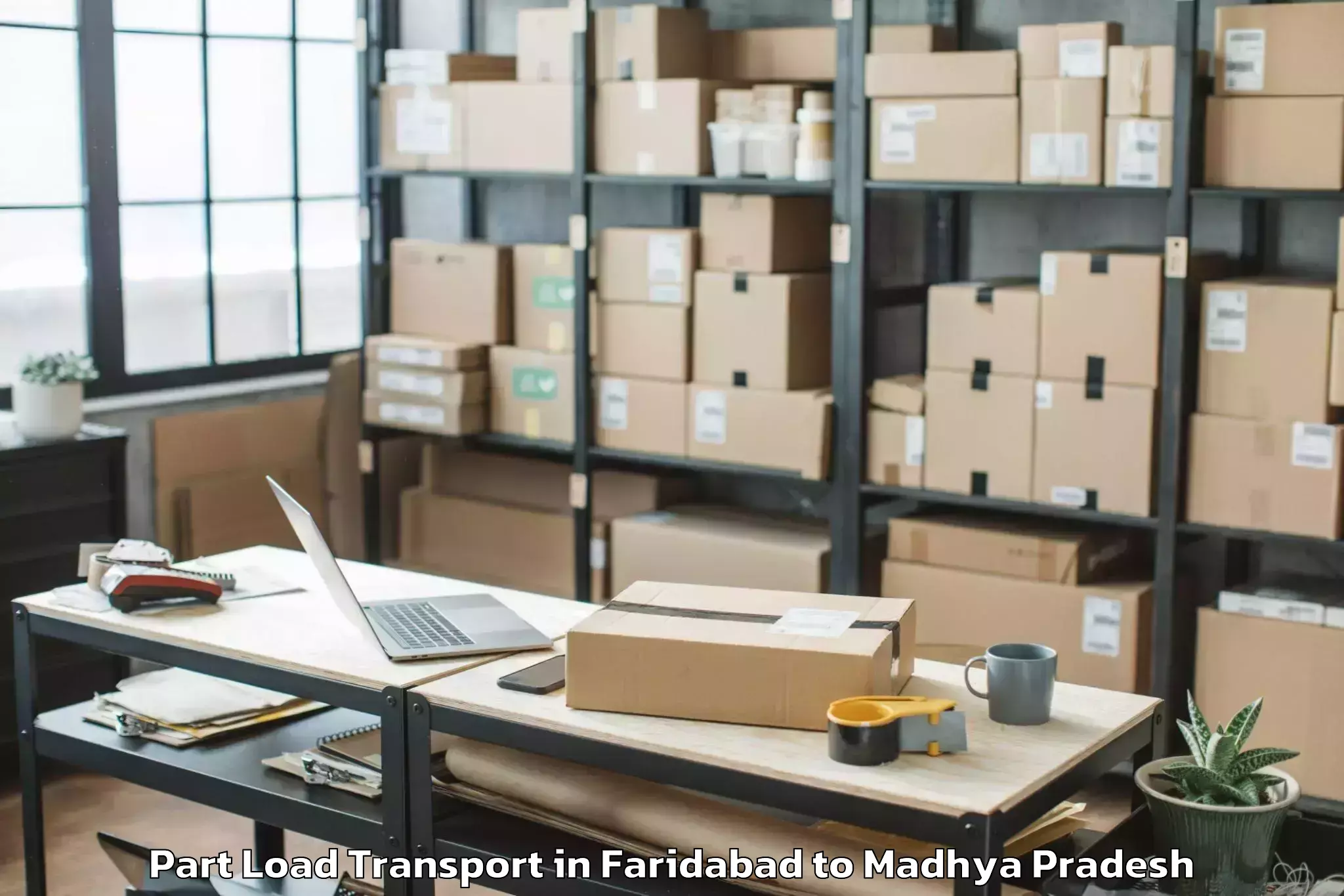 Book Faridabad to Rehli Part Load Transport